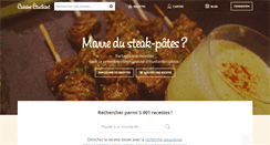 Desktop Screenshot of cuisine-etudiant.fr