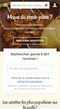 Mobile Screenshot of cuisine-etudiant.fr